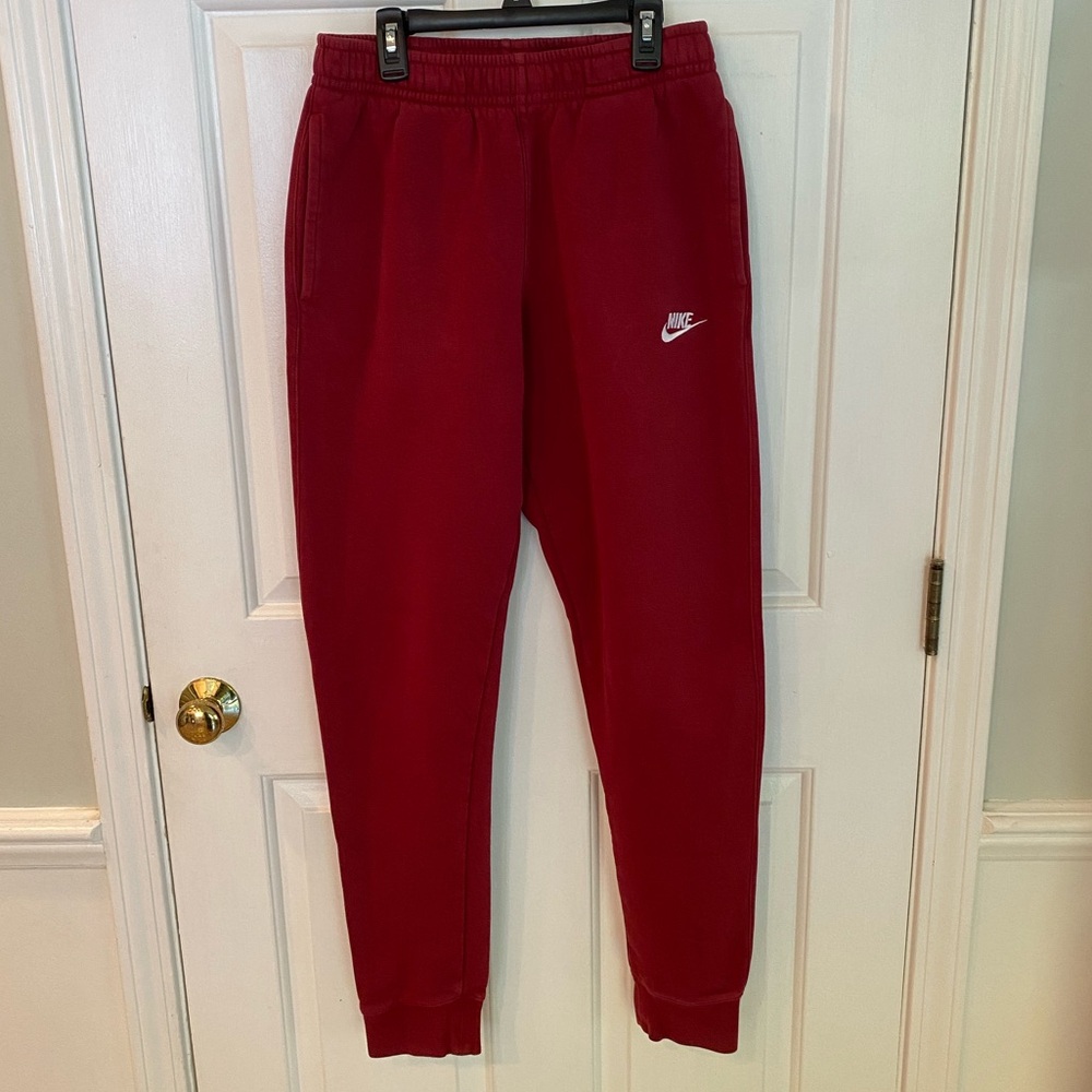 Men’s Nike Jogger Red Sweatpants Size Small